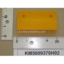 KM5009370H02 Żółta plastikowa płyta grzebienia dla kone schodków